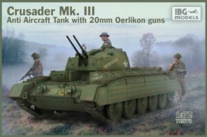 IBG Models 1/72 Crusader Mk.III Anti Aircraft Tank Model Kit 72070 overlord