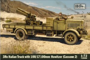 IBG 72099 1/72 - 3Ro Italian Truck with 100/17 100mm Howitzer Cassone 2 BRITISH ARMY BATTLE SCHOOL