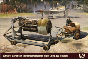 IBG MODELS 72547 1/72 Luftwaffe Starter car and Transport Crate for engine (Jumo 213 included