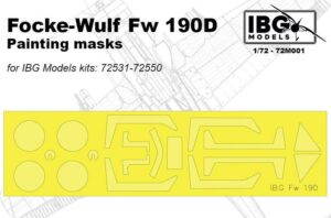 IBG 1/72 Fw 190D Painting Masks set 72M001