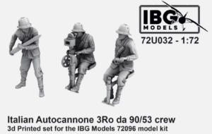 IBG Models 72U032 1:72 3Ro Italian Autocannone da 90/53 crew BRITISH ARMY BATTLE SCHOOL