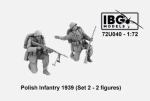 IBG Models 72U040 1/72 Polish Infantry 1939 Set 2 - 2 Figure 3D