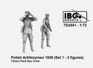 IBG Models 72U041 1/72 Polish Artillerymen 75mm Field Gun Crew Set 1 3D