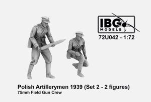 IBG Models 72U042 1/72 Polish Artillerymen 75mm Field Gun Crew Set 2 3D