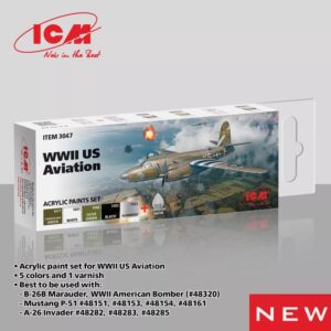 ICM 03047 - ICM Paint Set - WWII US Aviation