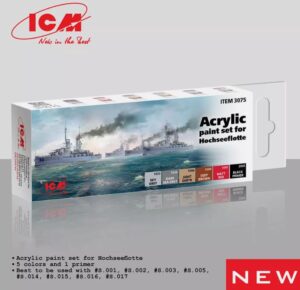 ICM 3075 - WW1 German High Seas Fleet 6x12ml