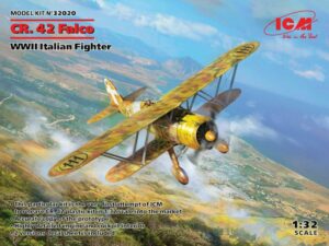ICM 1/32 Fiat CR.42 Falco, WWII Italian Fighter Model Kit 32020 BRITISH ARMY BATTLE SCHOOL