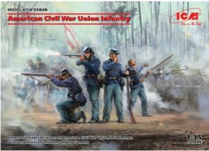 ICM 35020 1/35 American Civil War Union Infantry Figure Model Kit ACW
