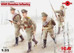 ICM 35677 1:35 - WWI Russian Infantry 4 Figs Soviet STORM