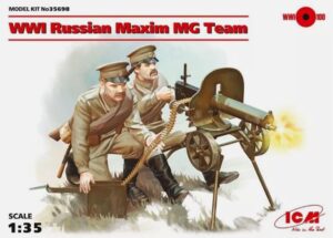 ICM 35698 - 1:35 WWI Russian Maxim MG Team Soviet STORM