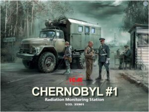ICM 35901 1/35 Chernobyl#1 Radiation Monitor Station  Model Kit