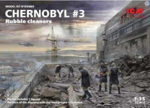 ICM 35903 1/35 Chernobyl#3. Rubble cleaners (5 figures) Model Kit