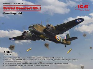 ICM 48314 1/48 RAF Bristol Beaufort Mk.I - Bombing Raid