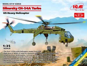 ICM 53054 1/35 Sikorsky CH-54A Tarhe US Helicopter Model Kit
