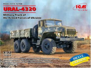 ICM 72708 1/72 URAL-4320 Military Truck of the Armed Forces of Ukraine Model Kit