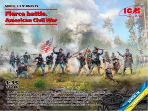 ICM DS3519 1/35 American Civil War Fierce Battle Infantry Diorama Set ACW