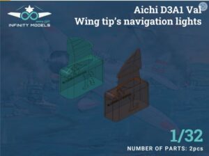 INFINITY MODELS 3206-5 1/32 AICHI VAL UPGRADE WING TIP'S NAVIGATION LIGHTS THFS