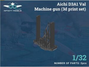 INFINITY MODELS 3206-6 1/32 AICHI VAL UPGRADE SET TYPE 92 MACHINE GUN (3D PRINTED) THFS