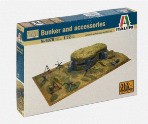 ITALERI 6070 1:72 Bunker and Accessories from WWII