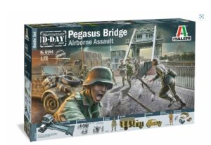 Italeri 6194 1/72 Model Kit WWII Pegasus Bridge Operation Deadstick Battle Set Overlord