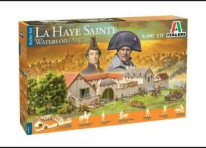 Italeri 1/72 La Haye Sainte Waterloo 1815 battle set Buildings and 6 figure sets 6197