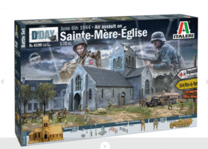 ITALERI 6199 1/72 AIR ASSUALT ON SAINTE-MERE-EGLISE US PARATROOPERS battle set Overlord