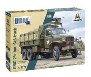 Italeri 6271 1/35 GMC 2.5t Ton Truck D Day 80th Anniversary Model Kit Overlord Red Ball