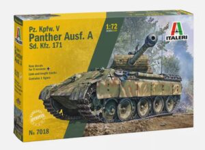Italeri 7018 1/72 WW2 German Pz.Kpfw. V Panther Ausf. A Sd.Kfz. 171 Tank Model Kit ASSAULT ON THE RHINE