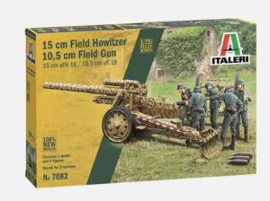 Italeri 7082 1/72 German WW2 15cm Field Howitzer/10.5cm Field Gun Model kit