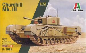 Italeri 7083 1/72  British and Canadian Churchill Mk.III Tank Model kit BRITISH AMRY BATTLE SCHOOL