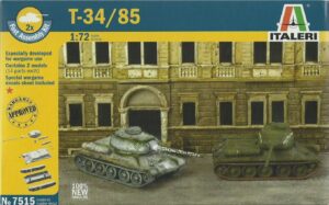 Italeri 7515 1/72  Soviet  T-34/85 tanks (2 Fast Assembly Kits) SOVIET STORM