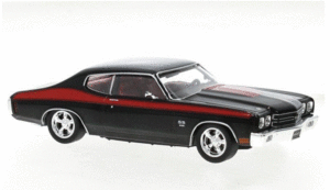 Ixo CLC477 1/43 Chevrolet Chevelle SS 1970 Black and Red