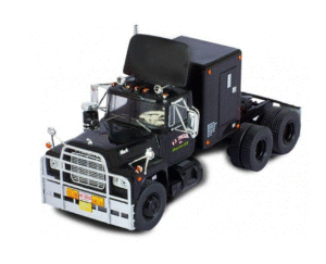 IXO DIECAST TR100 1/43 1966 MACK R SERIES TRUCK RUBBER DUCK "CONVOY" IN BLACK