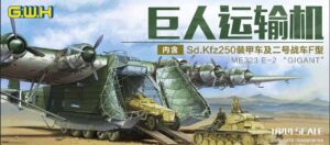 GREAT WALL HOBBY L1007 1/144 Messerschmitt Me 323 E-2 Gigant w/SdKfz 250 & Panzer II Ausf F