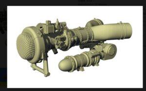 LF MODELS 3D7225 1/72 3D PRINTED NIMBUS TURBOSHAFT ENGINE FOR WASP SCOUT