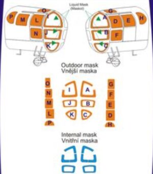 LF MODELS CM7201 1/72 Cockpit Paint Masks for S-51/WS-51 Westland Sikorsky Dragonfly Helicopter