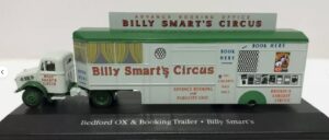ATLAS HU03 1/76 Bedford OX - Truck - Booking Trailer - Billy Smart's Circus