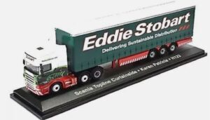 ATLAS JV9102 1/76 Scania Topline Curtainside Karen Patricia - Stobart - Truck