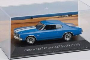 ATLAS IXO PP02 1/43 Chevrolet Chevelle SS 454 (1970) Blue DIECAST CAR