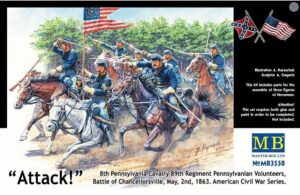 Masterbox 1:35 - US Civil War Series: The Attack of the 8th Pennsylvania Cavalry ACW