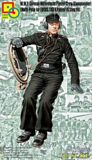 Classy Hobby 1/16 WWII German Panzer Crew Commander Multipose MC16005