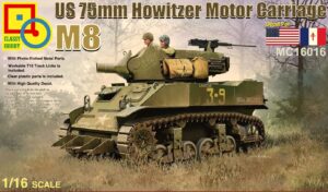 CLASSY HOBBY 16016 1/16 US 75MM M8 HMC Howitzer Motor Carriage WEST WALL AND ASSUALT ON THE RHINE