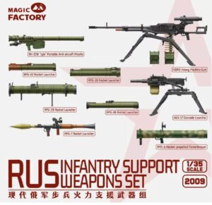 MAGIC FACTORY 2009 1/35 Scale RUS Infantry Support Weapons Set Model
