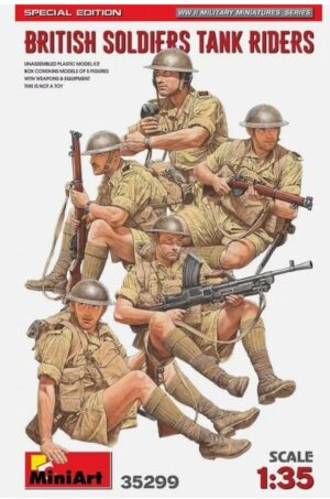 Miniart 35299 1:35 - British Soldiers Tank Riders (Ltd)  BRITISH ARMY BATTLE SCHOOL