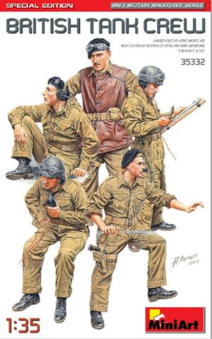 Miniart 35332 1/35 British Tank Crew Special Edition Plastic Model Kit Overlord ASSAULT ON THE RHINE