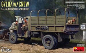 Miniart 35383 1/35 G7107 w/Crew 4x4 Cargo Truck w/Metal Body Overlord