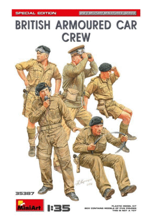 MiniArt 35387 1/35 British ARMOURED CAR CREW Special Edition BRITISH ARMY BATTLE SCHOOL