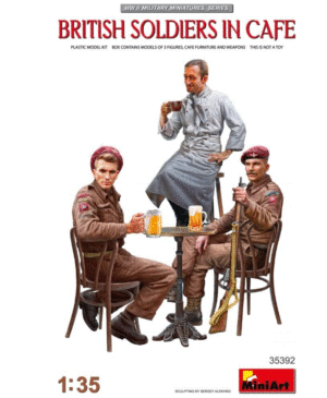 Miniart 35392 1:35 - British Soldiers in Cafe Overlord