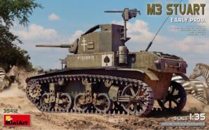 Miniart 35412 1/35 Scale M3 Stuart Early Production