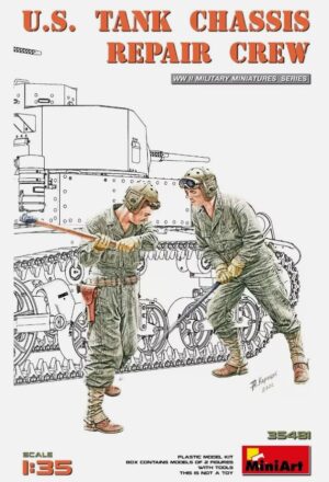 Miniart 35481 - 1/35 US Tank Mechanic Crew Logistics and Support Overlord